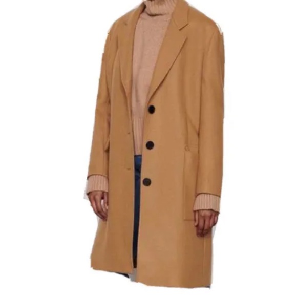 Frame East Side overcoat in camel - Picture 2 of 2
